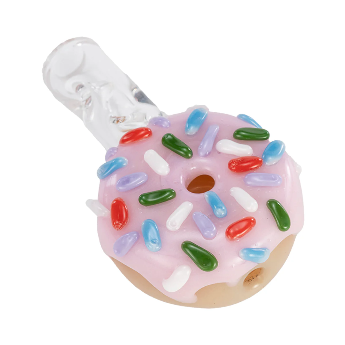 POTV x Empire Glass Pink Frosted Donut - Image 4