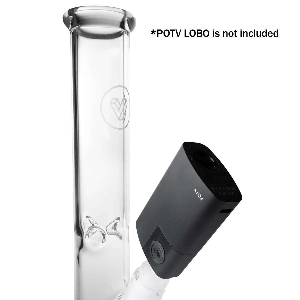 POTV Straight Tube Glass Bubbler - Image 26